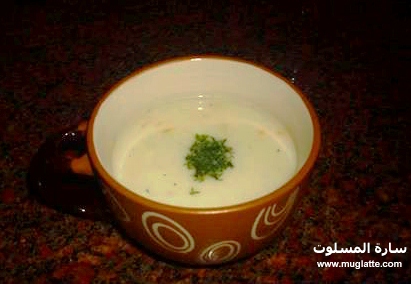 شوربة الدجاج بالكريمة